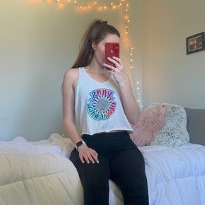 Cropped vintage Vans tank top